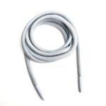 Шнур круглый с наконечниками - Светло-серый