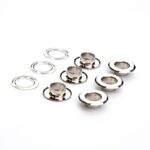 Люверсы плоские 6мм - Серебро