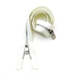 Молния металл 120см - Молочный