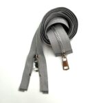 Молния металл 120см - Светло-серый