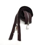 Молния металл 120см - Горький шоколад