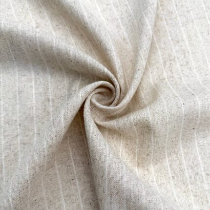 Лен - светлые полоски на беж