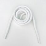 Шнур 8мм круглый с наконечниками - Белый