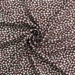 Штапель твил - Сердечки на шоколаде