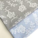 Хлопок (Цветы на черной полоске) — изображение 2