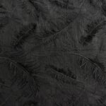 Хлопок шитье перья - Черный