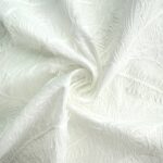 Хлопок шитье перья (Белый)